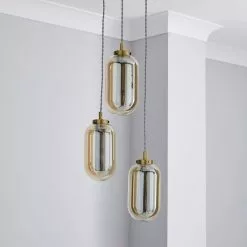 Dunelm Safi Mesh Detail 3 Cluster Ceiling Fitting Antique Brass 9 Dunelm Safi Mesh Detail 3 Cluster Ceiling Fitting Antique Brass -all lighting Sales Store 1000183096 alt01