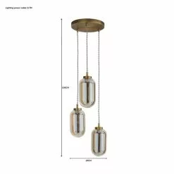 Dunelm Safi Mesh Detail 3 Cluster Ceiling Fitting Antique Brass 13 Dunelm Safi Mesh Detail 3 Cluster Ceiling Fitting Antique Brass -all lighting Sales Store 1000183096 alt07