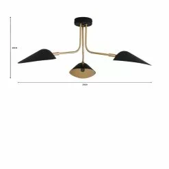 Dunelm Savona 3 Light Ceiling Fitting Black 13 Dunelm Savona 3 Light Ceiling Fitting Black -all lighting Sales Store 1000183099 alt07