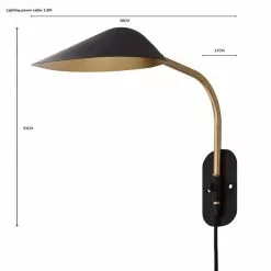 Dunelm Savona Easy Fit Plug In Wall Light Black 13 Dunelm Savona Easy Fit Plug In Wall Light Black -all lighting Sales Store 1000183100 alt07