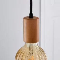 Dunelm Aliya Flex Fitting Wooden -all lighting Sales Store 1000183103 alt02