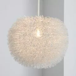 Dunelm Urchin Ball Silver Easy Fit Pendant