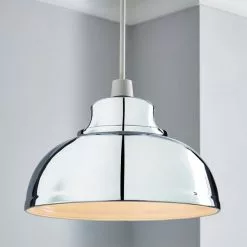 Dunelm Galley Chrome Easy Fit Pendant