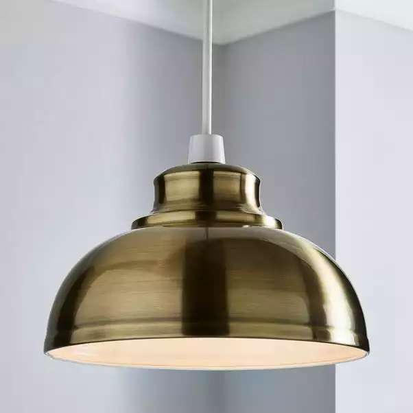 Galley Antique Brass Easy Fit Pendant 3 Galley Antique Brass Easy Fit Pendant