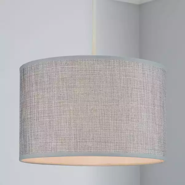 Dunelm Carrie Textured Lamp Shade 30cm Grey 3 Dunelm Carrie Textured Lamp Shade 30cm Grey