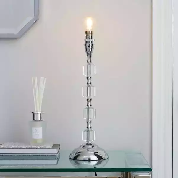 Dunelm Aries Chrome Table Lamp Base 3 Dunelm Aries Chrome Table Lamp Base