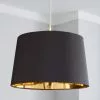 Dunelm Ritz Gold Lined Lamp Shade 35cm Grey 2 Dunelm Ritz Gold Lined Lamp Shade 35cm Grey -all lighting Sales Store 30182763