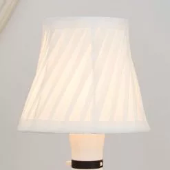 Dunelm Twisted Pleat Lamp Shade 14cm Ivory