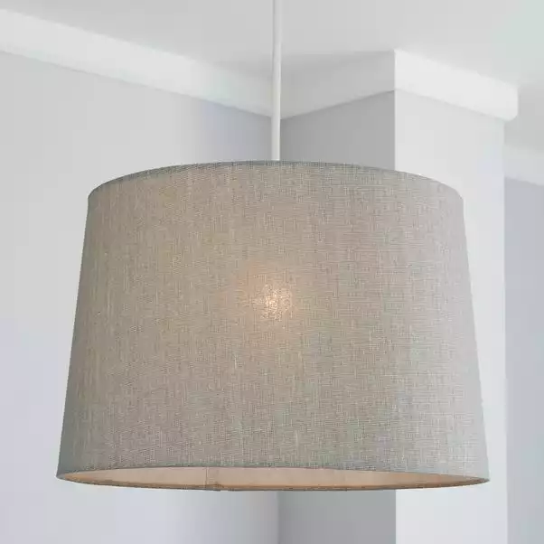 Dunelm Sara Tapered Lamp Shade 40cm Grey 3 Dunelm Sara Tapered Lamp Shade 40cm Grey