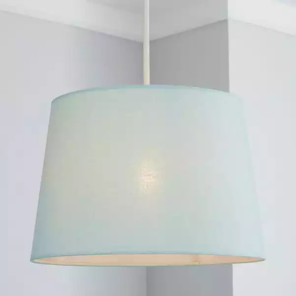 Dunelm Sara Tapered Lamp Shade 30cm Duck Egg 3 Dunelm Sara Tapered Lamp Shade 30cm Duck Egg