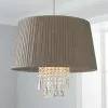 Dunelm Allure Grey Easy Fit Pendant 1 Dunelm Allure Grey Easy Fit Pendant -all lighting Sales Store 30244222