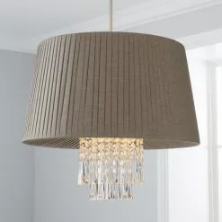 Dunelm Allure Grey Easy Fit Pendant