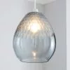 Dunelm Jasmine Grey Glass Easy Fit Pendant 2 Dunelm Jasmine Grey Glass Easy Fit Pendant -all lighting Sales Store 30244224
