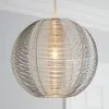Dunelm Cigar Wire Round Silver Easy Fit Pendant 1 Dunelm Cigar Wire Round Silver Easy Fit Pendant -all lighting Sales Store 30244228