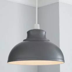 all lighting Sales Store 13 Dunelm Galley Grey Easy Fit Pendant