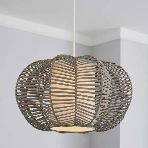 Dunelm Weave Wicker Natural Easy Fit Pendant 3 Dunelm Weave Wicker Natural Easy Fit Pendant