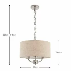 Dunelm Preston 3 Shaded Steel Ceiling Fitting 9 Dunelm Preston 3 Shaded Steel Ceiling Fitting -all lighting Sales Store 30274336 alt01
