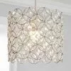 Dunelm Arden Floral Chrome Easy Fit Pendant -all lighting Sales Store 30275951