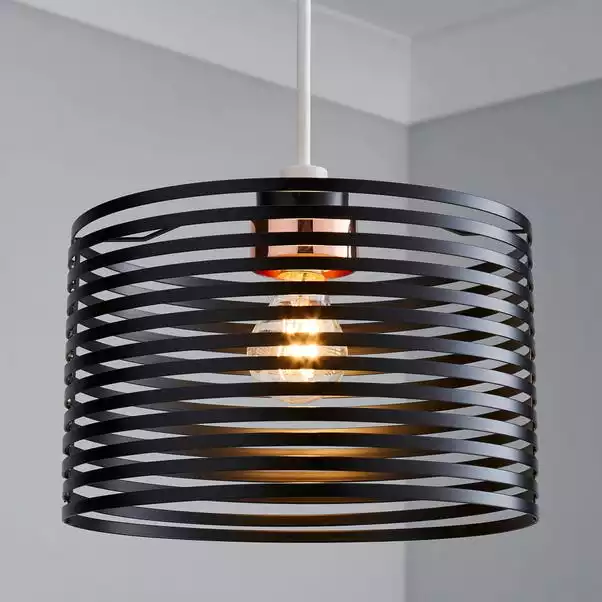 Dunelm Kiel Black Easy Fit Pendant 3 Dunelm Kiel Black Easy Fit Pendant