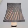 Dunelm Twisted Pleat Candle Lamp Shade 12cm Grey 2 Dunelm Twisted Pleat Candle Lamp Shade 12cm Grey -all lighting Sales Store 30464634