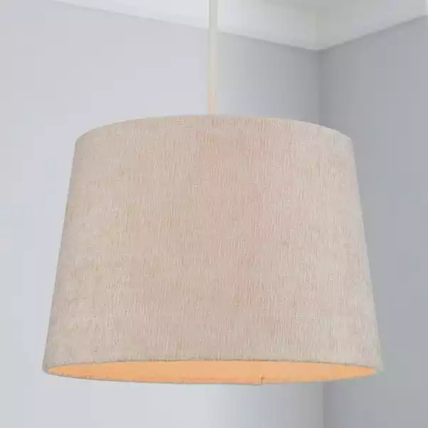Dunelm Mons Chenille Lamp Shade 31cm Natural 3 Dunelm Mons Chenille Lamp Shade 31cm Natural