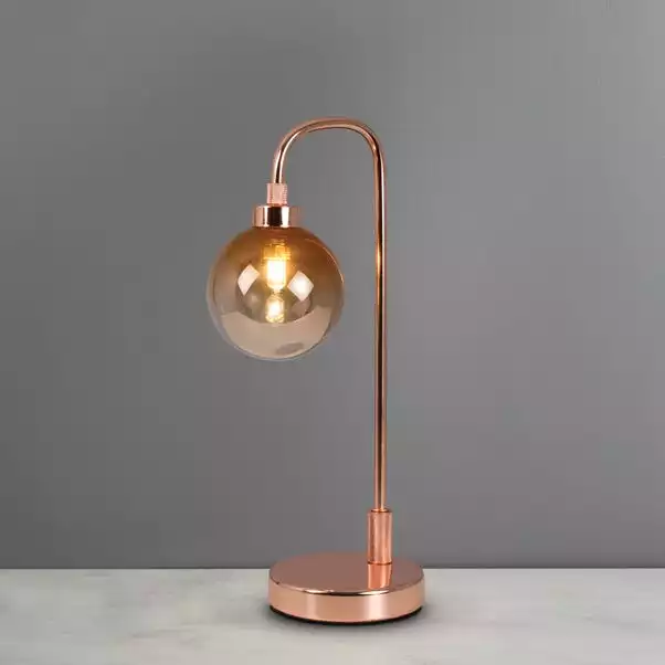 Dunelm Tanner Copper And Glass Table Lamp 3 Dunelm Tanner Copper And Glass Table Lamp