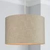Dunelm Boucle Lamp Shade 35cm Natural -all lighting Sales Store 30579858