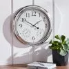 Dunelm Barometer 41cm Wall Clock Silver 1 Dunelm Barometer 41cm Wall Clock Silver -all lighting Sales Store 30614314