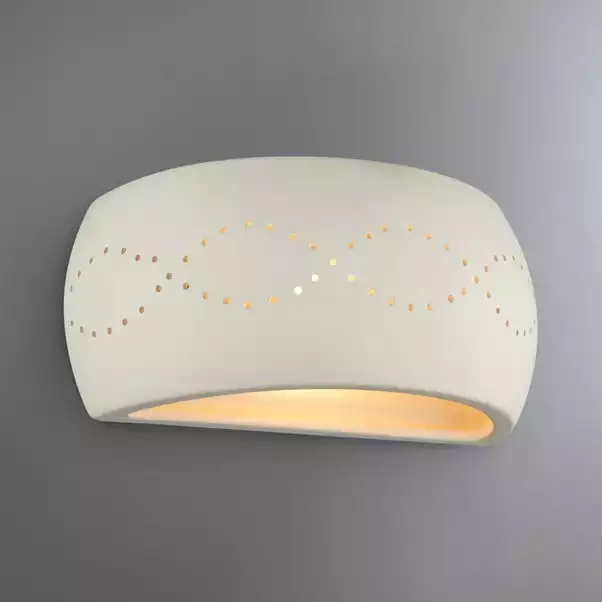 Dunelm Thasos White Wall Light 3 Dunelm Thasos White Wall Light