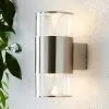 Dunelm Aden 2 Light Steel Outdoor Wall Light
