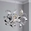 Dunelm Iris Ribbon Chrome Easy Fit Pendant -all lighting Sales Store 30647545