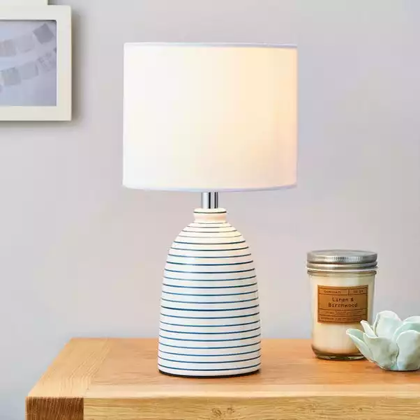 Dunelm Tenby Ceramic White And Blue Table Lamp 3 Dunelm Tenby Ceramic White And Blue Table Lamp