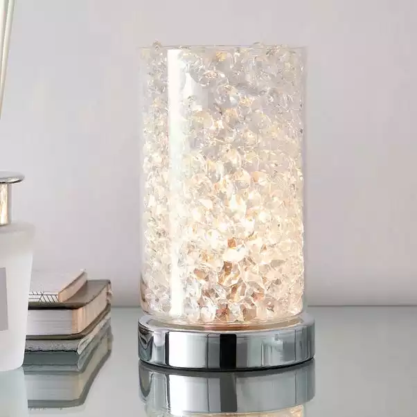 Dunelm Adela Pad Chrome Touch Dimmable Table Lamp 3 Dunelm Adela Pad Chrome Touch Dimmable Table Lamp