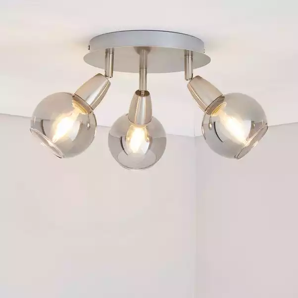 Dunelm Tia 3 Light Nickel Spotlight 3 Dunelm Tia 3 Light Nickel Spotlight