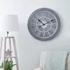 Dunelm Wooden 60cm Wall Clock Grey 1 Dunelm Wooden 60cm Wall Clock Grey -all lighting Sales Store 30662770