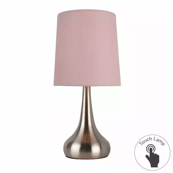 Dunelm Rimini Pink Touch Dimmable Lamp 3 Dunelm Rimini Pink Touch Dimmable Lamp