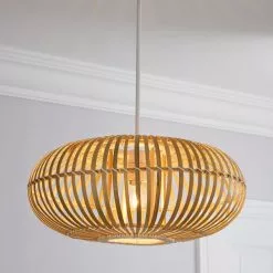 Dunelm Abrielle Bamboo Easy Fit Pendant