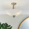 Vogue Lighting Vogue Welles 3 Light Semi Flush Ceiling Fitting 2 Vogue Lighting Vogue Welles 3 Light Semi Flush Ceiling Fitting -all lighting Sales Store 30671153
