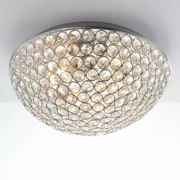 Vogue Lighting Vogue 3 Light Chryla Crystal Flush Ceiling Fititng 3 Vogue Lighting Vogue 3 Light Chryla Crystal Flush Ceiling Fititng