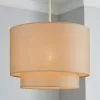 Dunelm Sara Two Tier Lamp Shade 30cm Natural 2 Dunelm Sara Two Tier Lamp Shade 30cm Natural -all lighting Sales Store 30671295