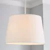 Dunelm Sara Tapered Lamp Shade 30cm White -all lighting Sales Store 30671310