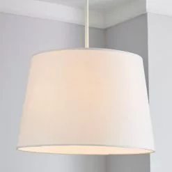Dunelm Sara Tapered Lamp Shade 30cm White