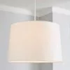 Dunelm Sara Tapered Lamp Shade 40cm White -all lighting Sales Store 30671311