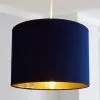 Dunelm Santos Drum Lamp Shade 36cm Navy 2 Dunelm Santos Drum Lamp Shade 36cm Navy -all lighting Sales Store 30671352