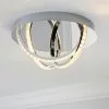 Dunelm Serena 3 Light Integrated LED Hoops Flush Ceiling Fitting -all lighting Sales Store 30671376