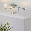 Dunelm Grace 3 Light Chrome Semi-Flush Ceiling Fitting 2 Dunelm Grace 3 Light Chrome Semi-Flush Ceiling Fitting -all lighting Sales Store 30671384