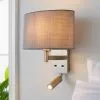 Dunelm Reader Shaded Grey Wall Light 2 Dunelm Reader Shaded Grey Wall Light -all lighting Sales Store 30671404