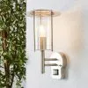 Dunelm Derek PIR Sensor Glass Steel Outdoor Wall Light -all lighting Sales Store 30671415