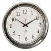 Cedar & Sage Marshfield Clock Chrome 41cm 1 Cedar & Sage Marshfield Clock Chrome 41cm -all lighting Sales Store 30673724