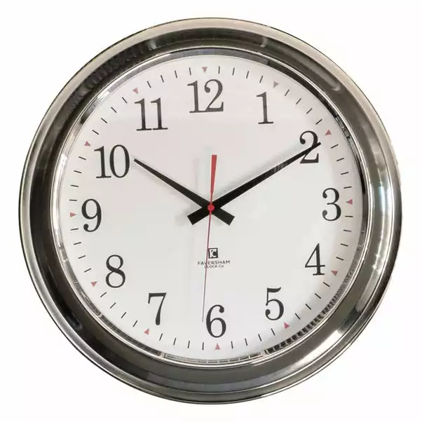 Cedar & Sage Marshfield Clock Chrome 41cm 3 Cedar & Sage Marshfield Clock Chrome 41cm